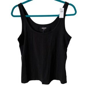 Old Navy NWT Women's First-Layer Scoop-Neck Black Tank Top Size Large